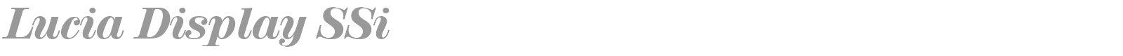 Lucia Display SSi font preview
